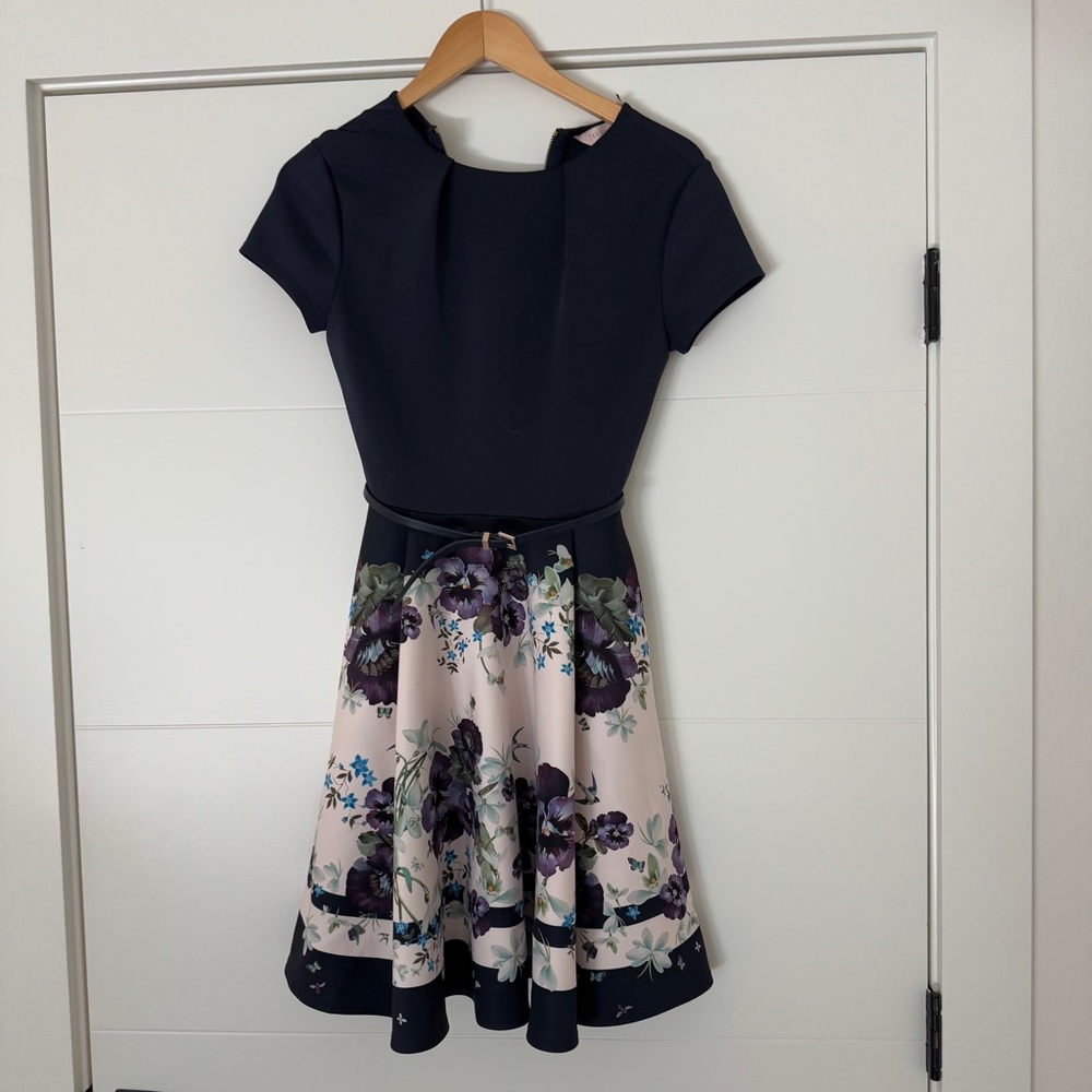 Ted Baker floral mini dress size 0